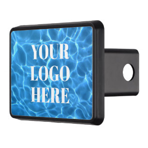 Aqua Blue Swimming Pool Photo for Your Logo Hitch Cover