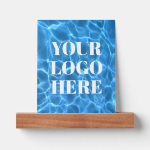 Aqua Blue Swimming Pool Photo for Your Logo Picture Ledge