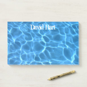Aqua Blue Swimming Pool Photo Post-it Notes