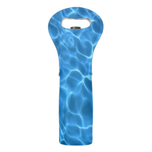 Aqua Blue Swimming Pool Photo Wine Bag