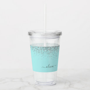 Keep Calm & Drink Iced Coffee Bling Tumbler