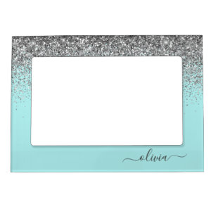 Sparkly Silver Glitter Impressions Picture Photo Frame 13cm x 18cm