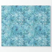 Turquoise Blue Solid Wrapping Paper