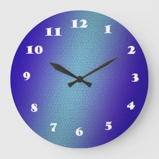 Aqua Blue  Wall Clock