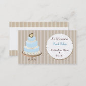 aqua blue  Wedding Cakemakers business Cards (Front/Back)