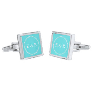Aqua Blue Wedding Cufflinks