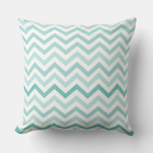 Aqua Blue Zigzag Pattern – Modern Minimalist