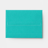 Aqua Brown White Green A2 Envelope for RSVP (Back (Top Flap))