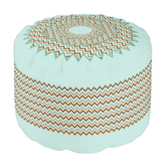 Aqua Brown Zigzag Simple Pleasures