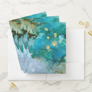 Aqua Brume I Pocket Folder