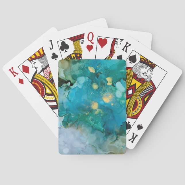 Aqua Brume I Poker Cards (Back)