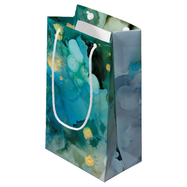 Aqua Brume I Small Gift Bag (Front Angled)