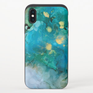Aqua Brume I iPhone X Slider Case