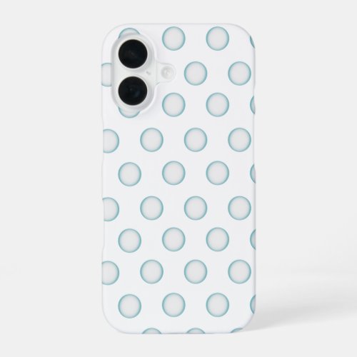 Aqua Bubble Dot Phone Case | Teal Polka Dot Minima