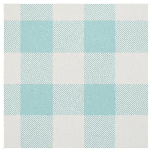 Aqua Buffalo Check Pattern Fabric