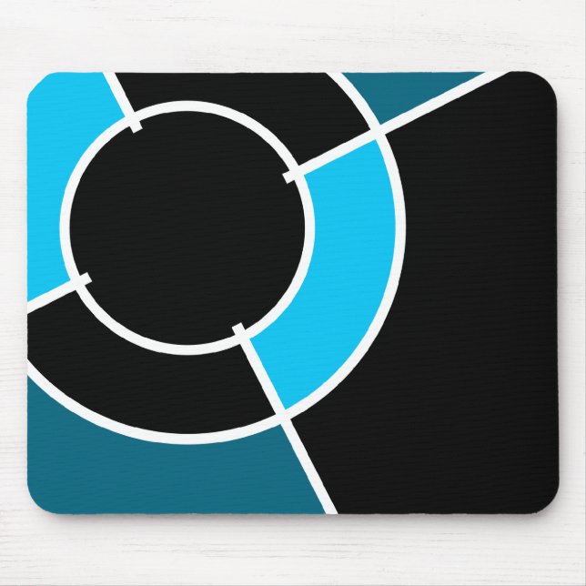 aqua bullseye mouse pad (Front)