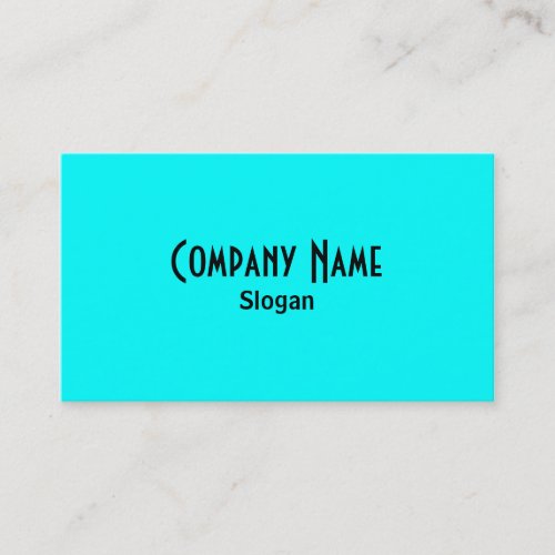 Aqua Business Card