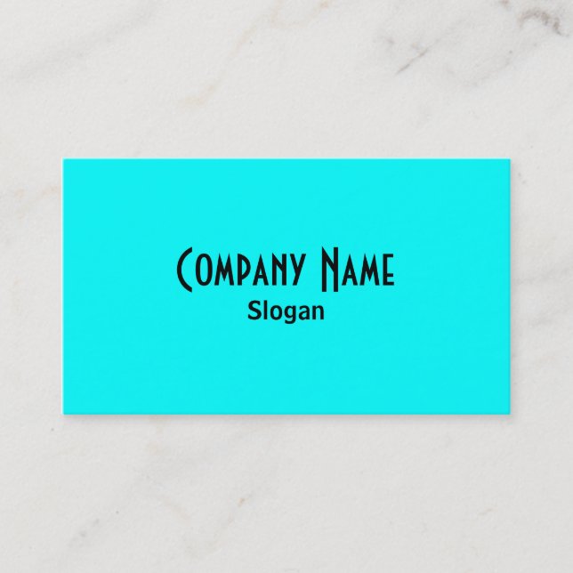 Aqua Business Card (Front)