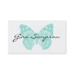 Aqua Butterfly Personalized Business Cards Aqua Butterfly Personalized Business Cards