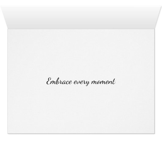 Aqua Cactus Bonsai Bloom Any Occasion Card (Inside Horizontal (Bottom))