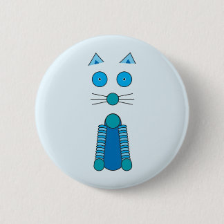 Aqua CAT Pinback Button