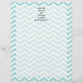 Aqua chevron pattern (Front)