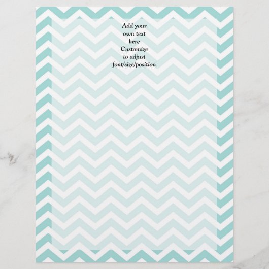Aqua chevron pattern (Front)