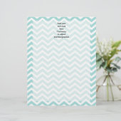Aqua chevron pattern (Standing Front)