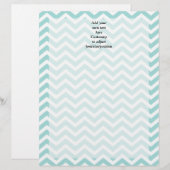Aqua chevron pattern (Front/Back)