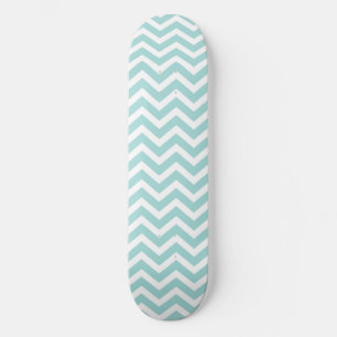Aqua chevron pattern skateboard