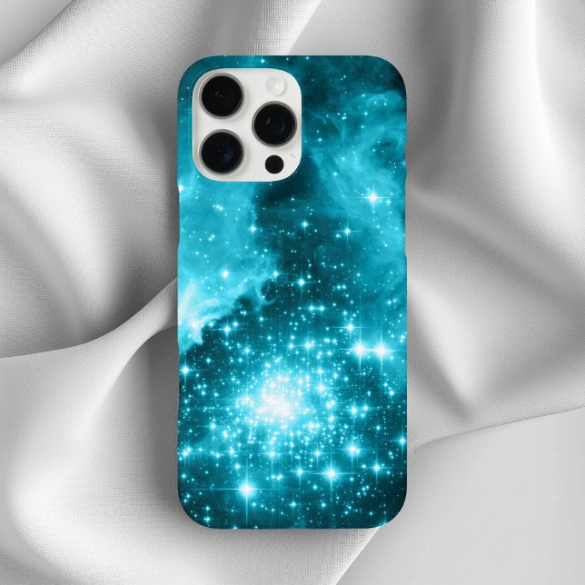 Aqua Colored Stars Case-Mate iPhone Case (Aqua Colored Stars Case-Mate iPhone Case)