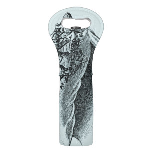 Aqua Conch Shell Wine Bag