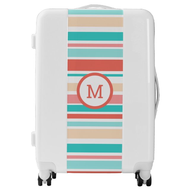 Aqua Coral Luggage (Front)