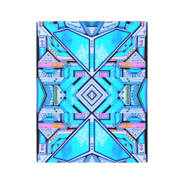 Aqua Cotton Candy Metal Print (Front)