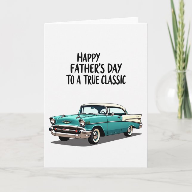 Aqua Coupe Fathers Day Card (Front)