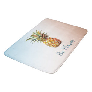 Aqua Cream Happy Tropical Pineapple Bath Mat
