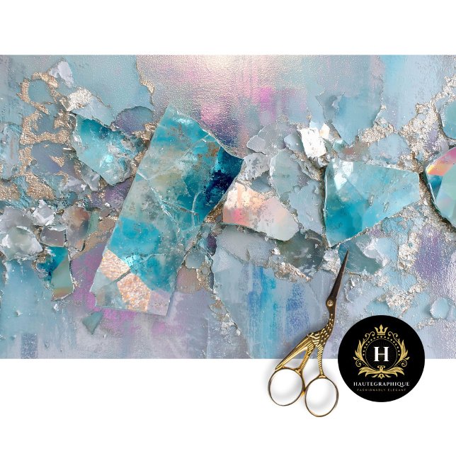 Aqua Crystal Dragon Scale Decoupage Paper (Creator Uploaded)