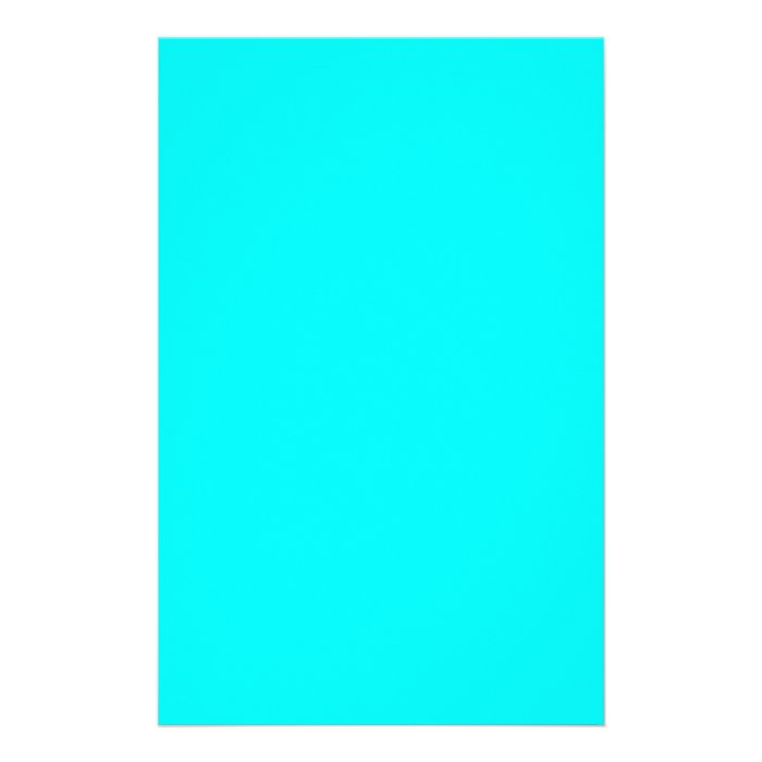 Aqua Cyan Neon Teal Stationery