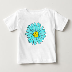 Aqua Daisy Baby T-Shirt