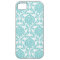 Aqua Damask Pattern