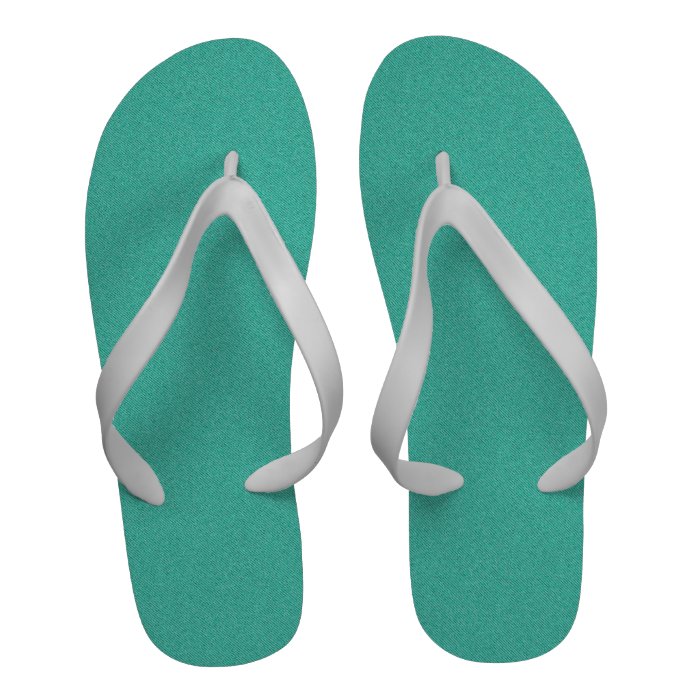 Aqua Denim Texture Flip Flops