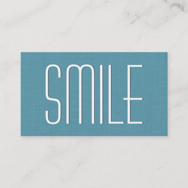 Aqua DENTIST Simple Style V63C Business Card (Front)