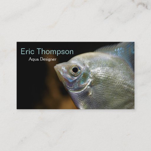 Customizable Aqua Designer Business Card