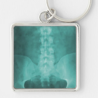 Aqua Digital X-Ray Art Keychain