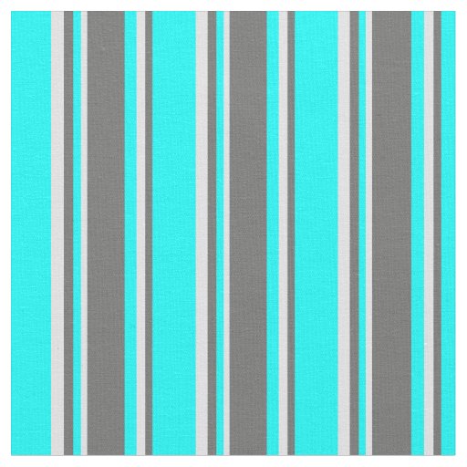 Aqua, Dim Gray & Lavender Stripes Pattern Fabric