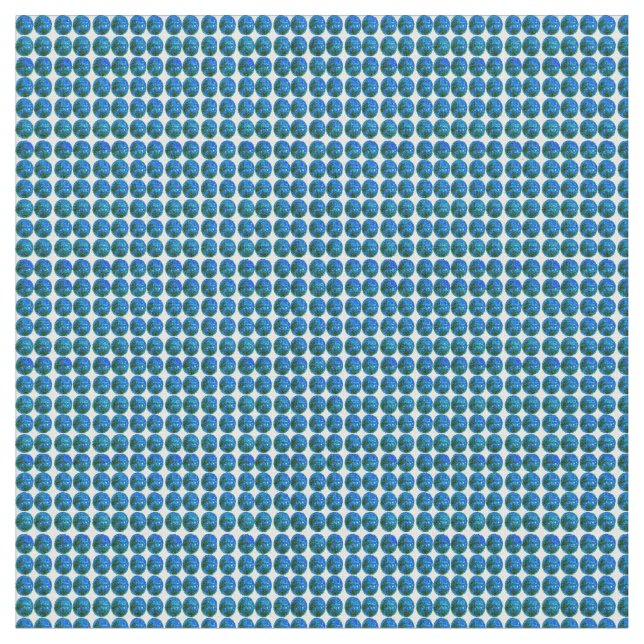 Aqua Dot Combed Cotton Fabric (Close Up)