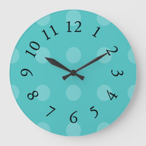 Aqua Dot Dazzle Mod_Clocks Large Clock