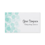 Aqua Dot Personalized Business Cards Aqua Dot Personalized Business Cards