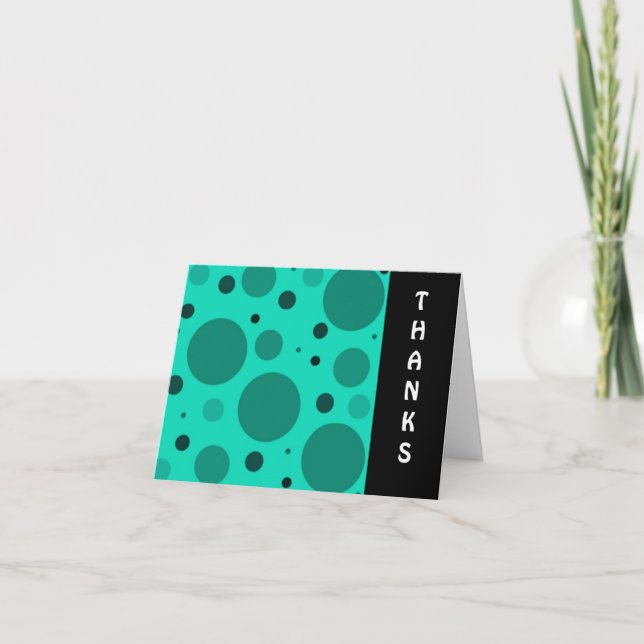 Aqua Dots Thank You Card (Front)