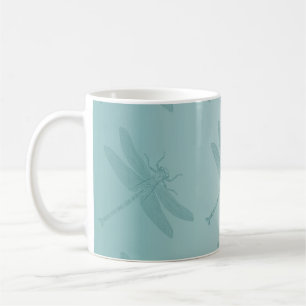 Aqua Dragonfly Coffee Mug